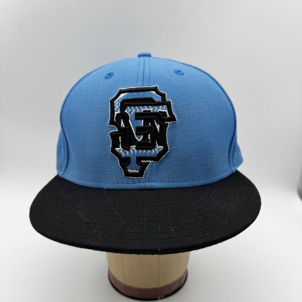 San Francisco Giants Cap Mens 7 5/8 Blue Baseball Hat Fitted
